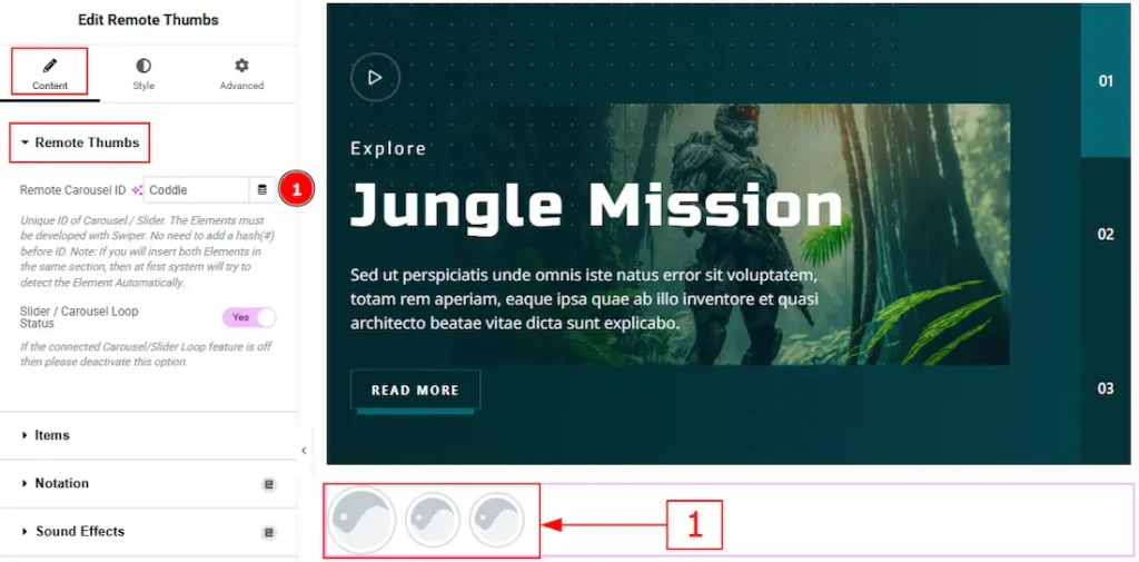 Set CSS ID for the Widget