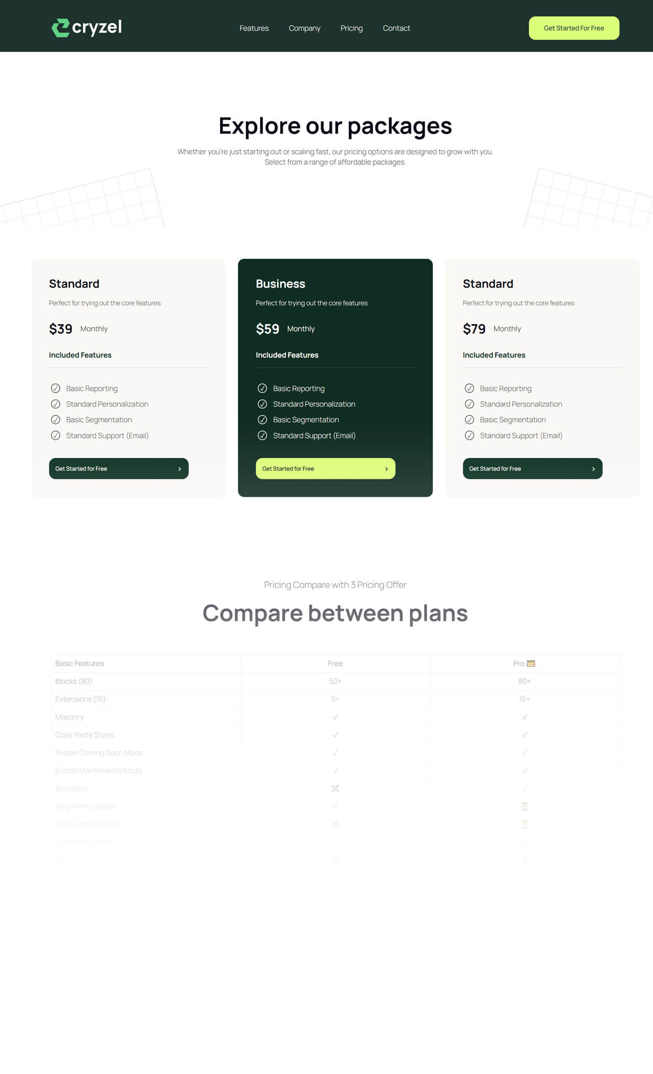 cryzel pricing01 - BdThemes