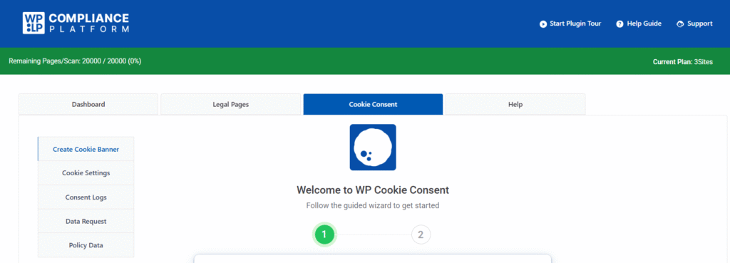 cookie consent of wp legal