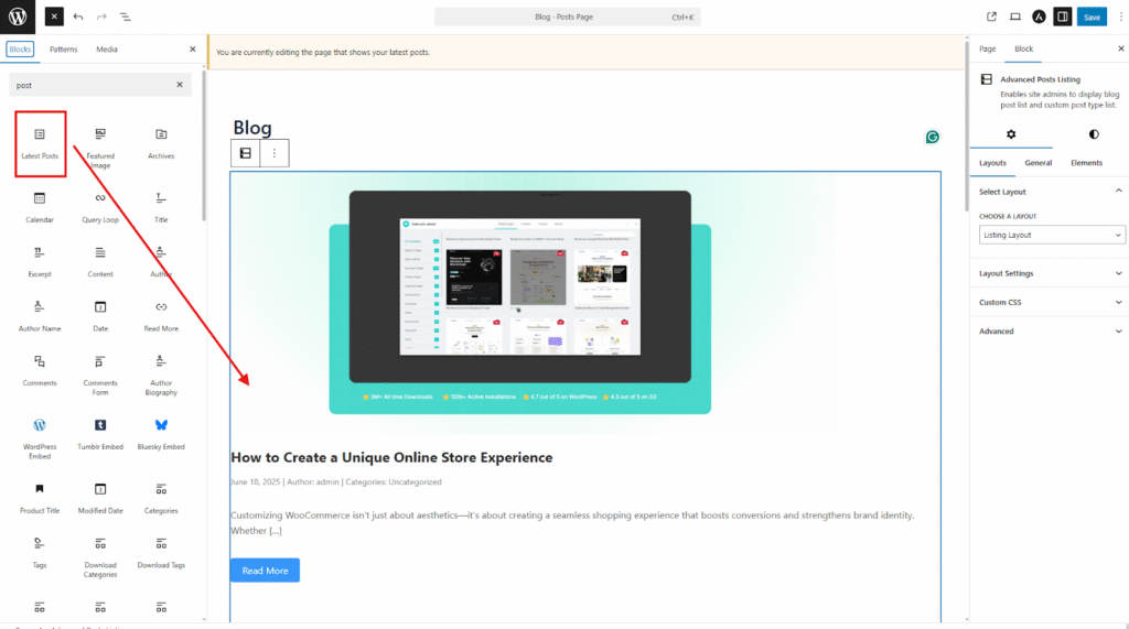 Organise Content Visually