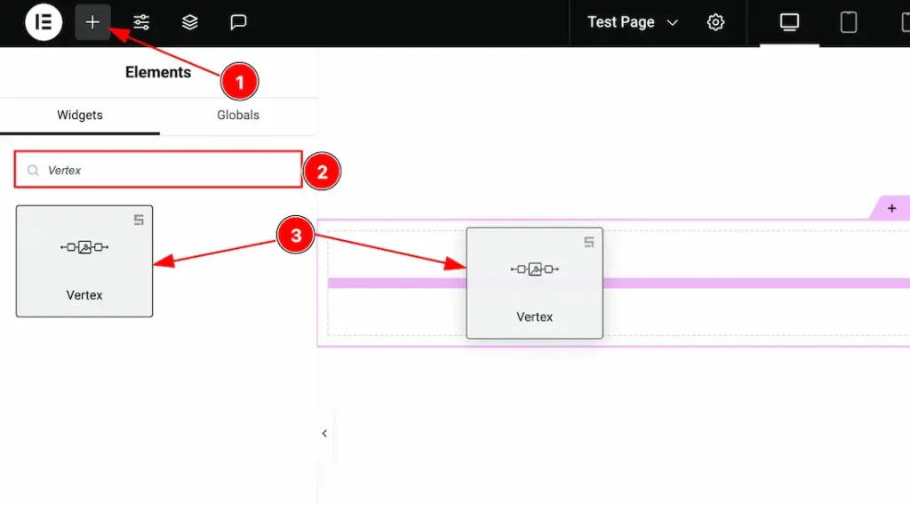 Inserting The Vertex Slider