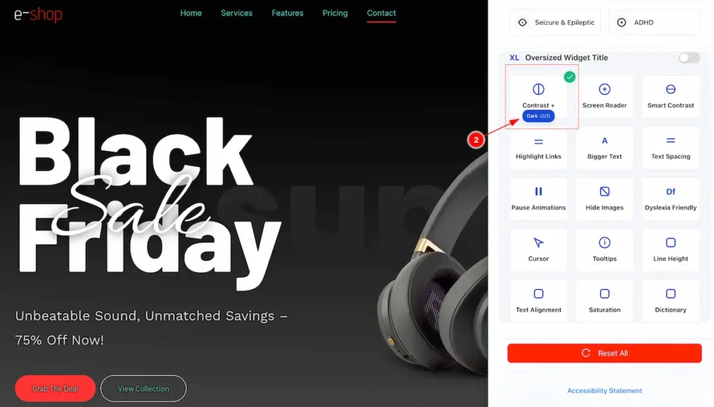 Contrast dark - BdThemes