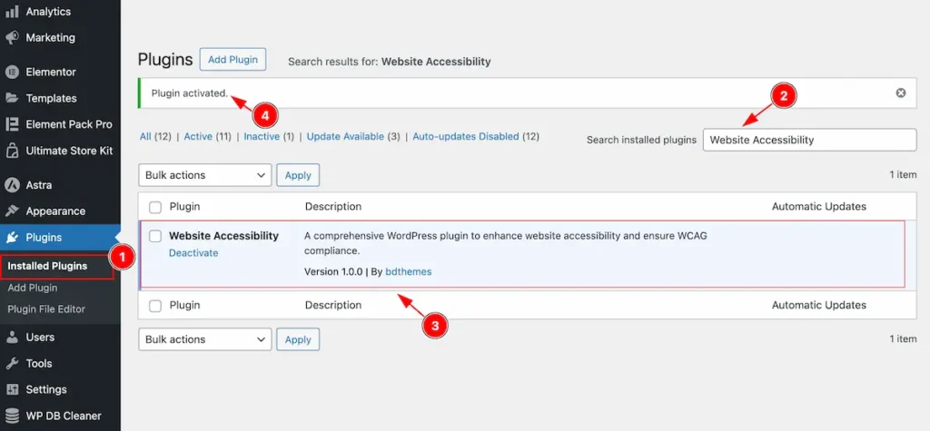 Installed Plugin - BdThemes