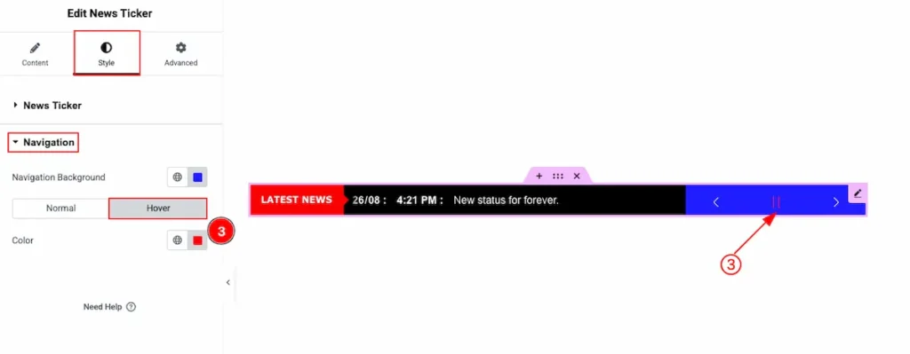 navigation hover - BdThemes