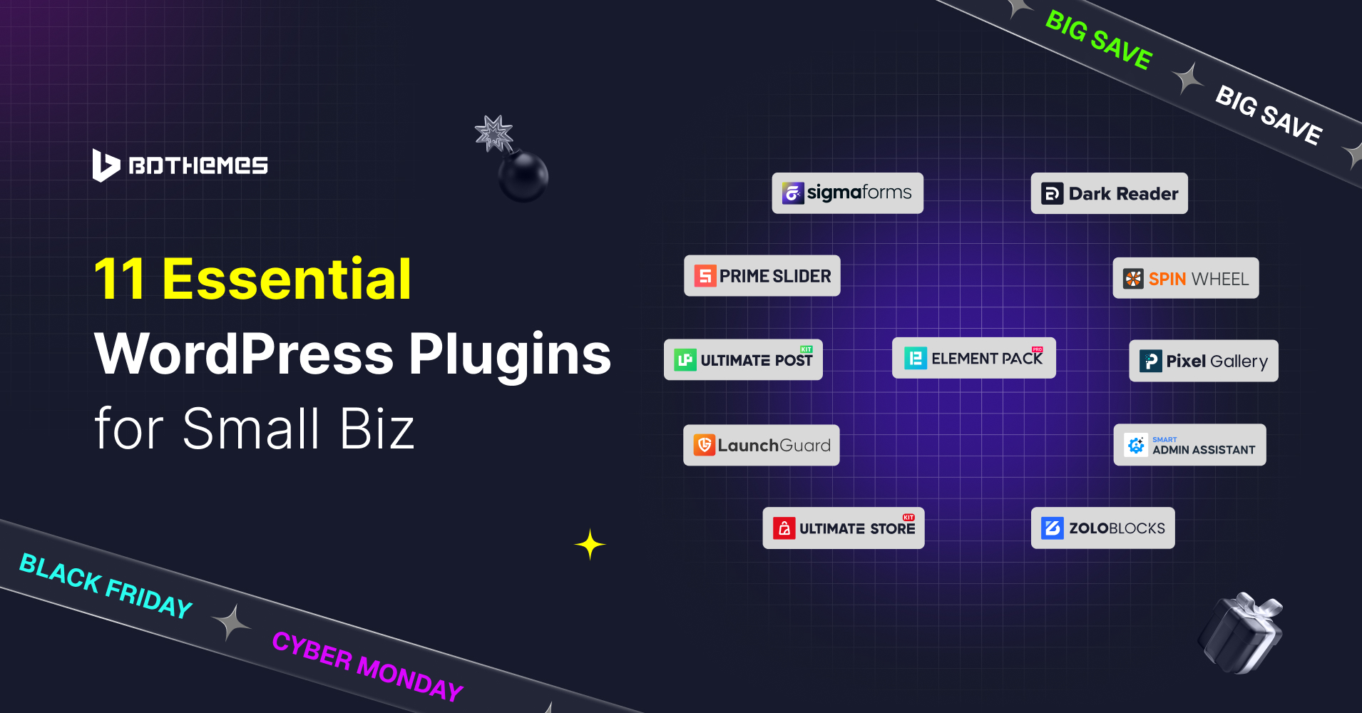 BdThemes - Black Friday Sale on 11 WordPress Plugins in 1 Bundle (87% OFF)