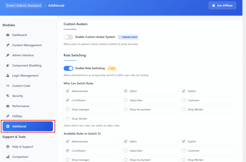 Additional Features