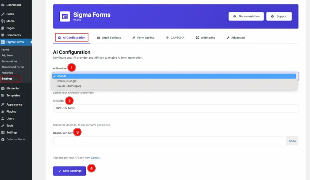 Ai Configuration - BdThemes