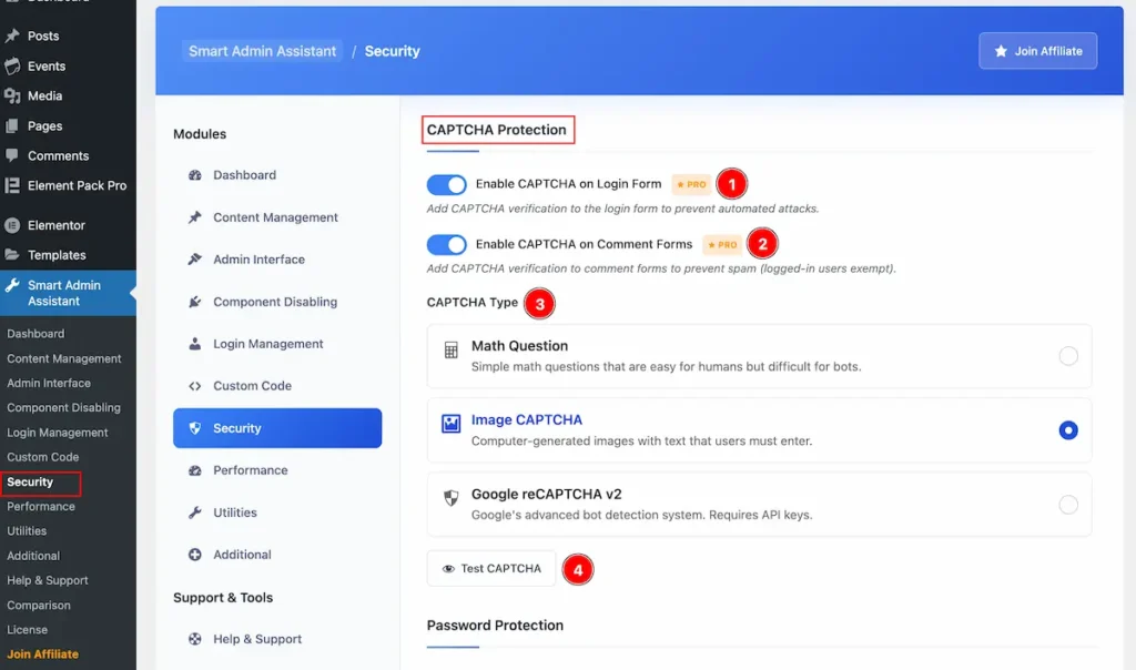 CAPTCHA Protection - BdThemes