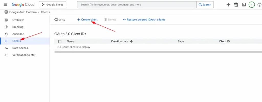 Create Client