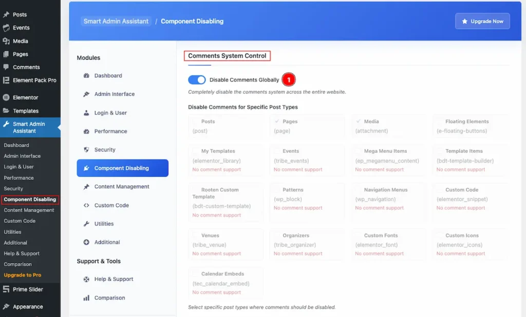 Comments system control 1 - BdThemes