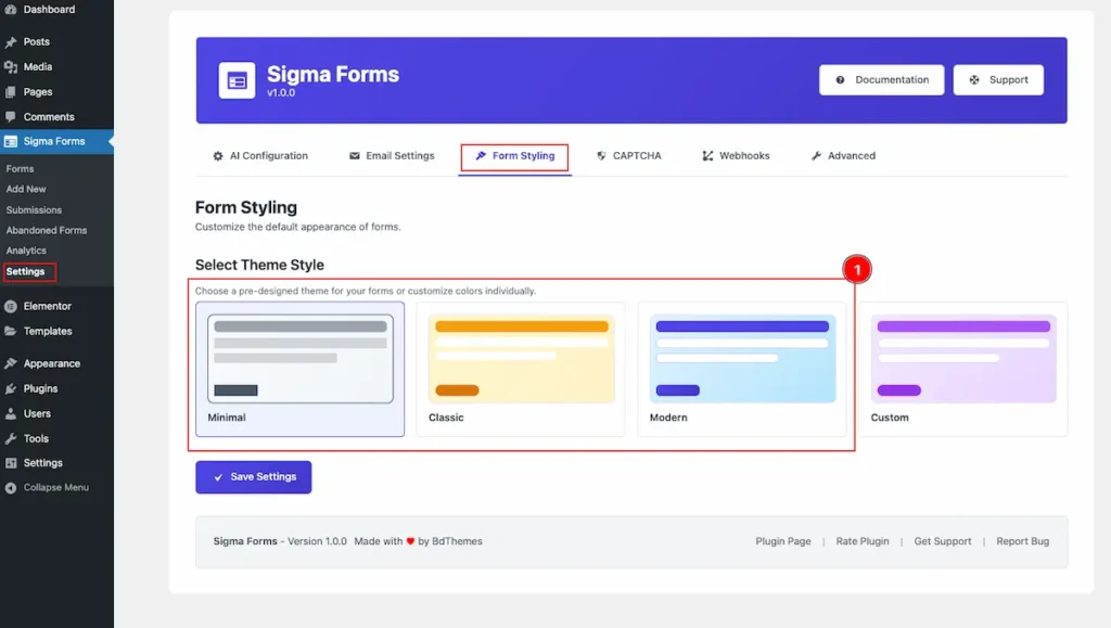 Form Styling - BdThemes