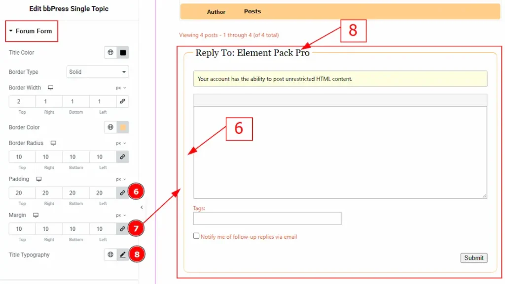 Forum Form 02 - BdThemes