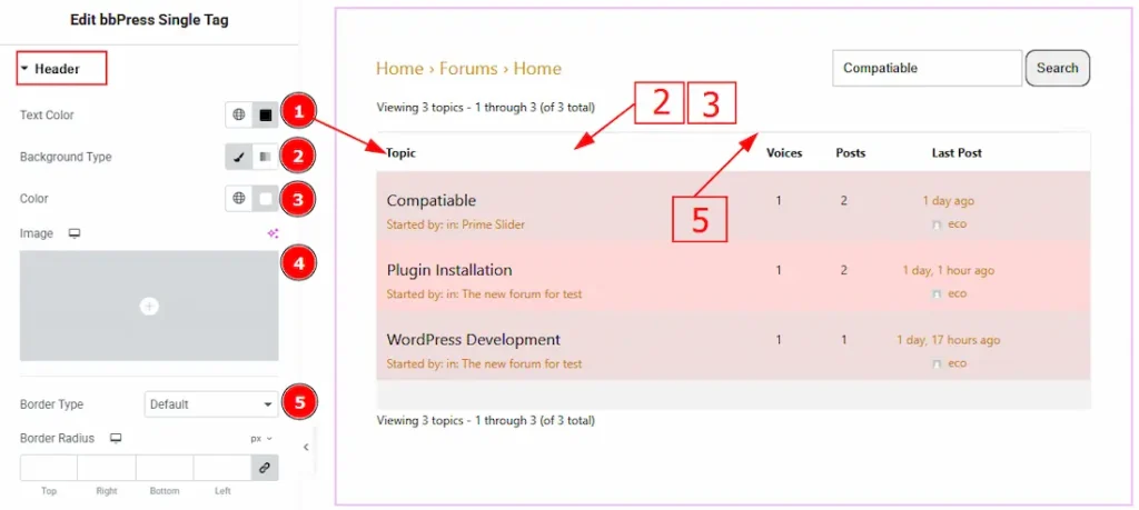 Header Section