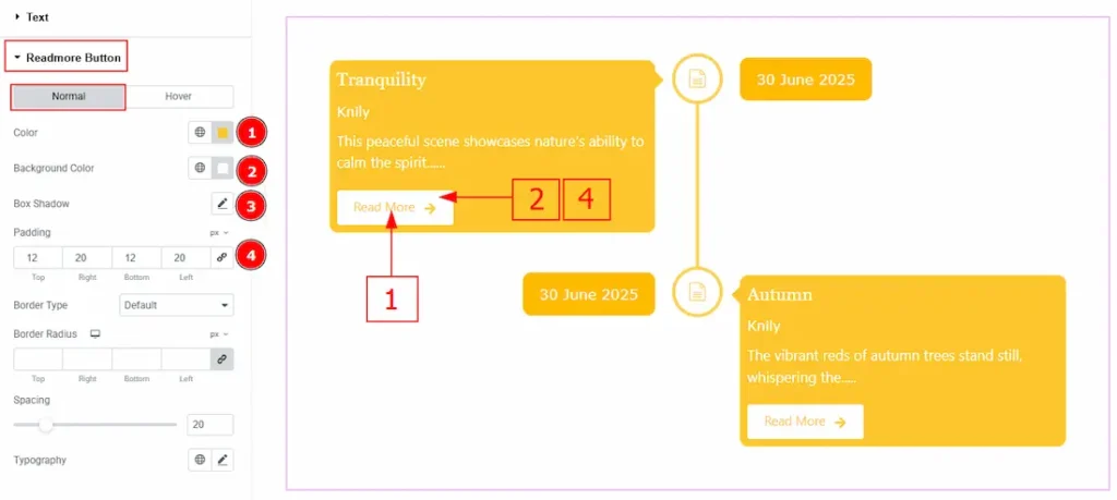 Readmore Button Section