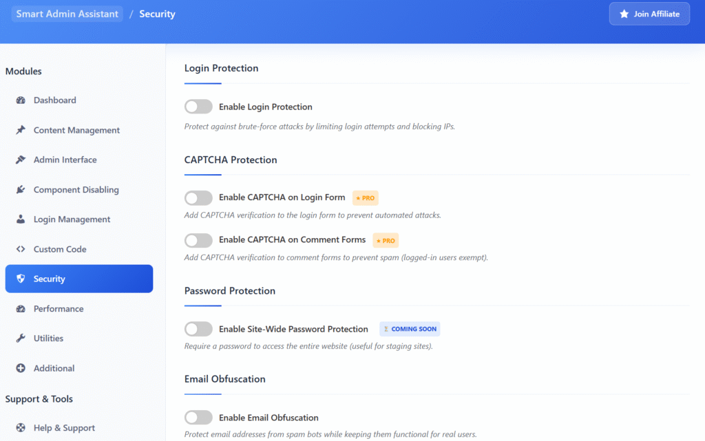 Security Features