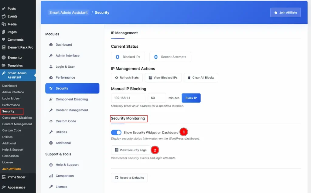 Security Monitoring - BdThemes