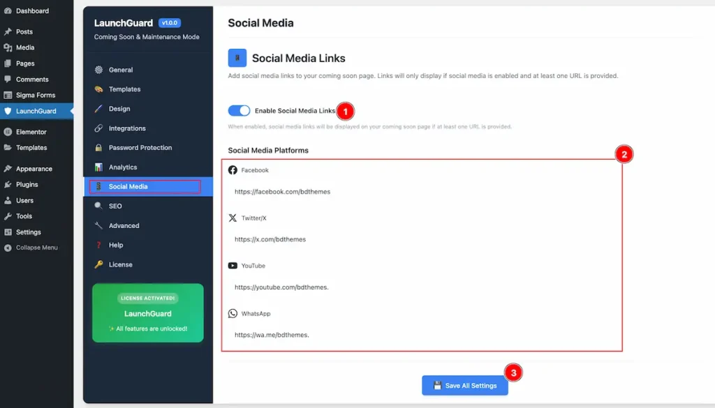 Social Media - BdThemes