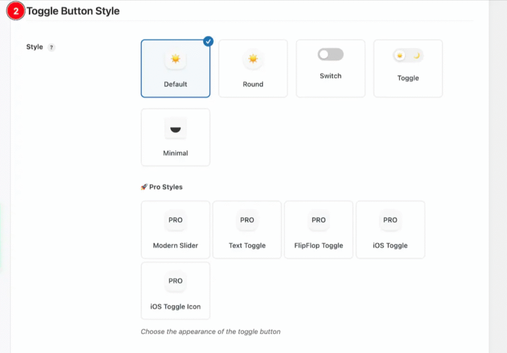 Select Toggle Button Design That Matches Your Brand
