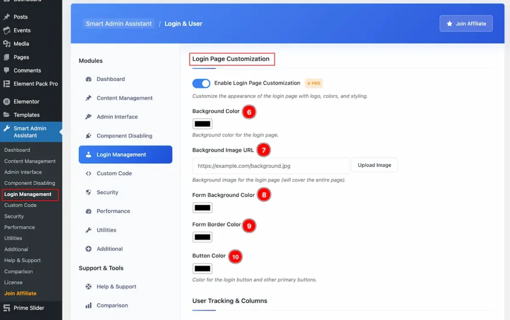 login page customization 2 - BdThemes