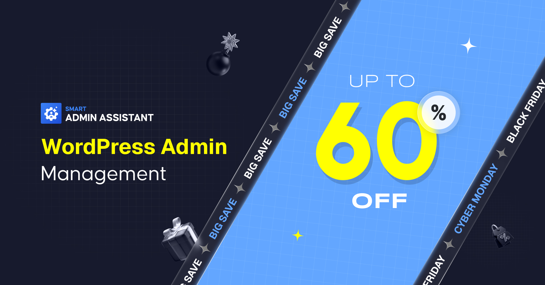 Smart Admin Assistant - All-in-one WordPress Admin Management Tool ( Up to 60% OFF)