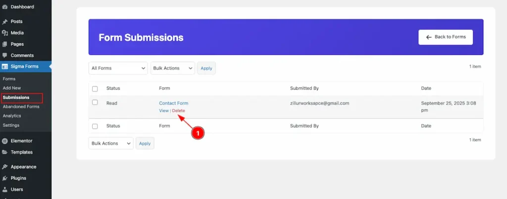 submission delete - BdThemes