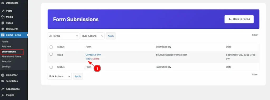 submission view - BdThemes