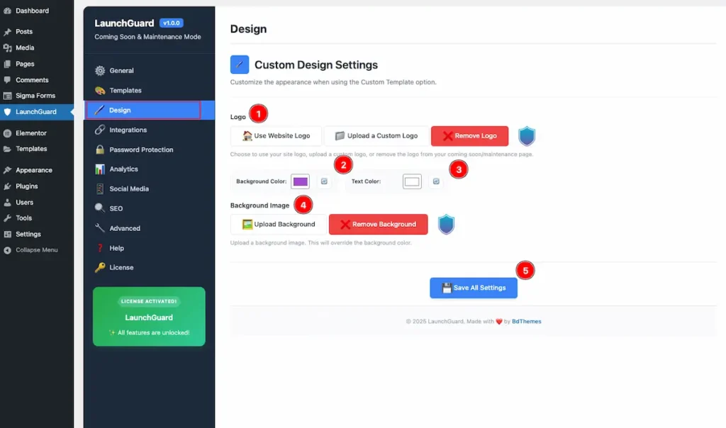 template custom Design - BdThemes