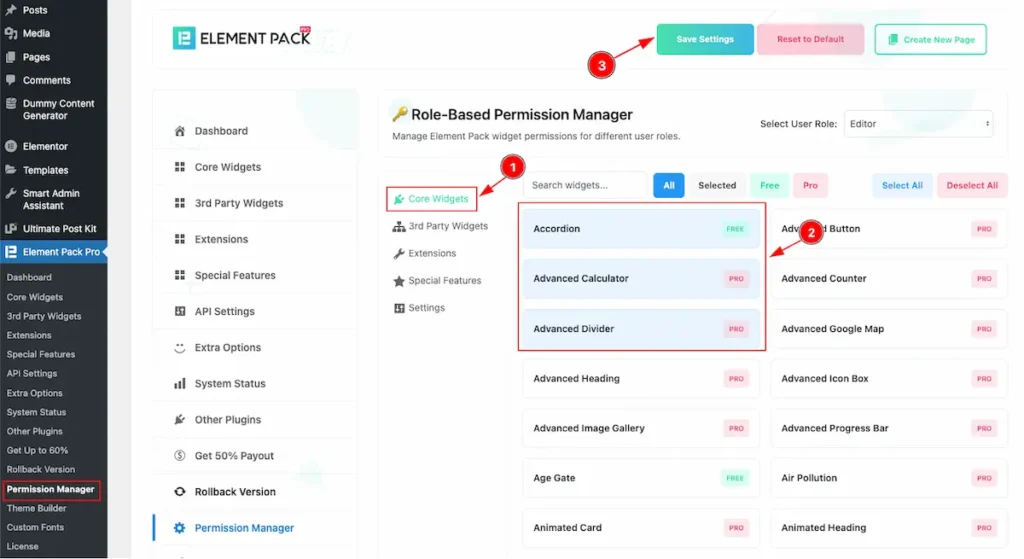 Editor 2 Core widgets - BdThemes