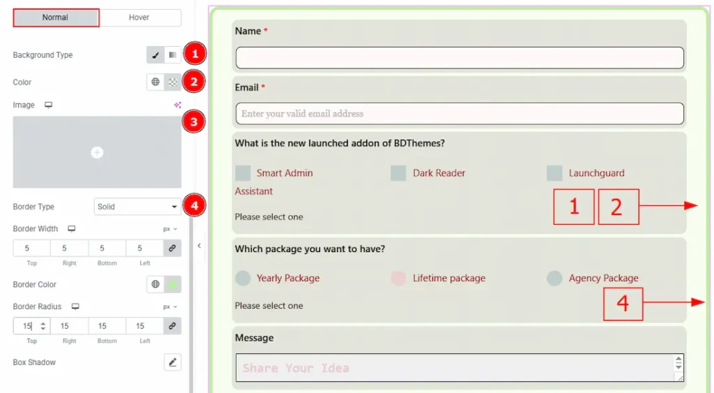Form Container Normal 01 - BdThemes