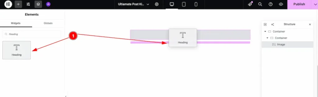 Heading insert - BdThemes