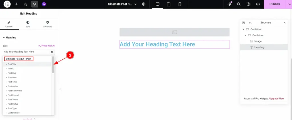 Heading insert 2 - BdThemes
