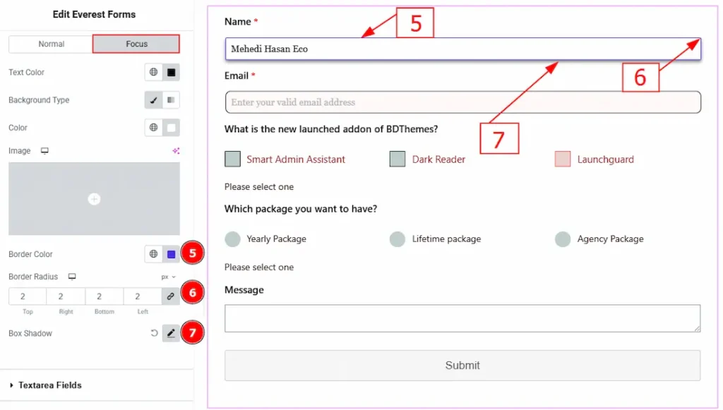 Input Field Focus 02 - BdThemes
