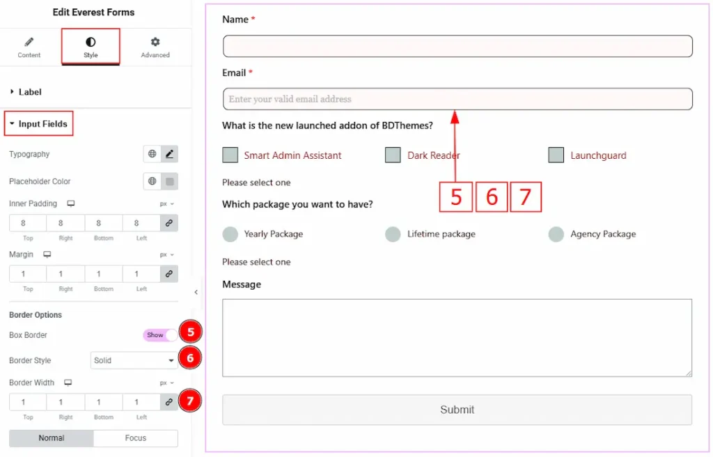Input Fields 02 - BdThemes