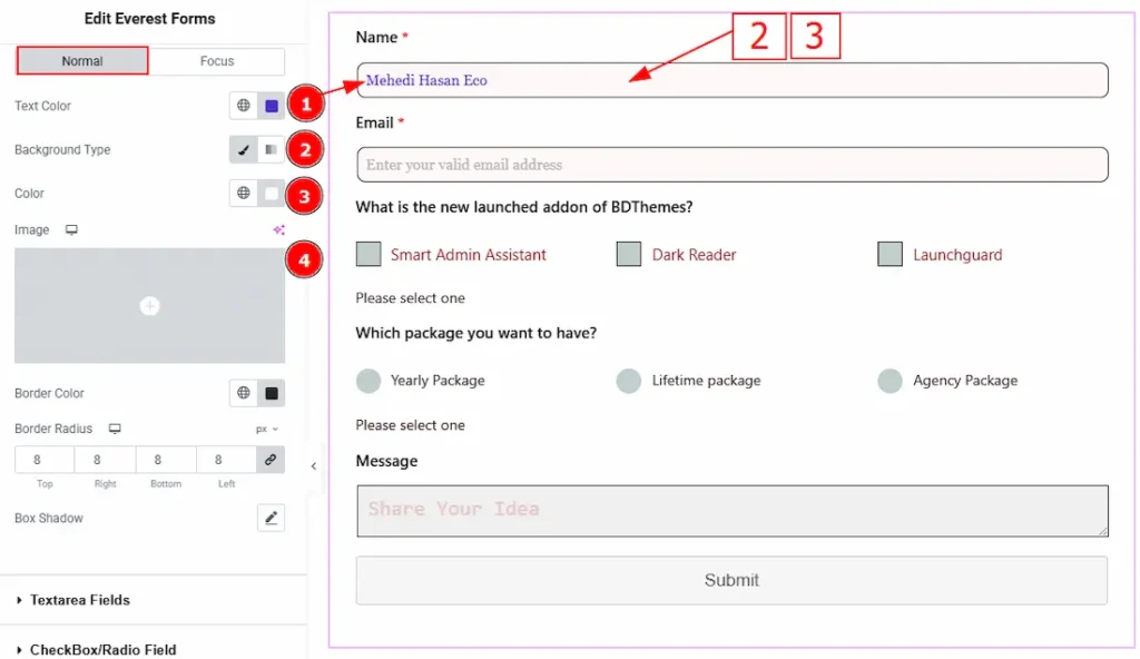 Input Fields Normal 01 - BdThemes