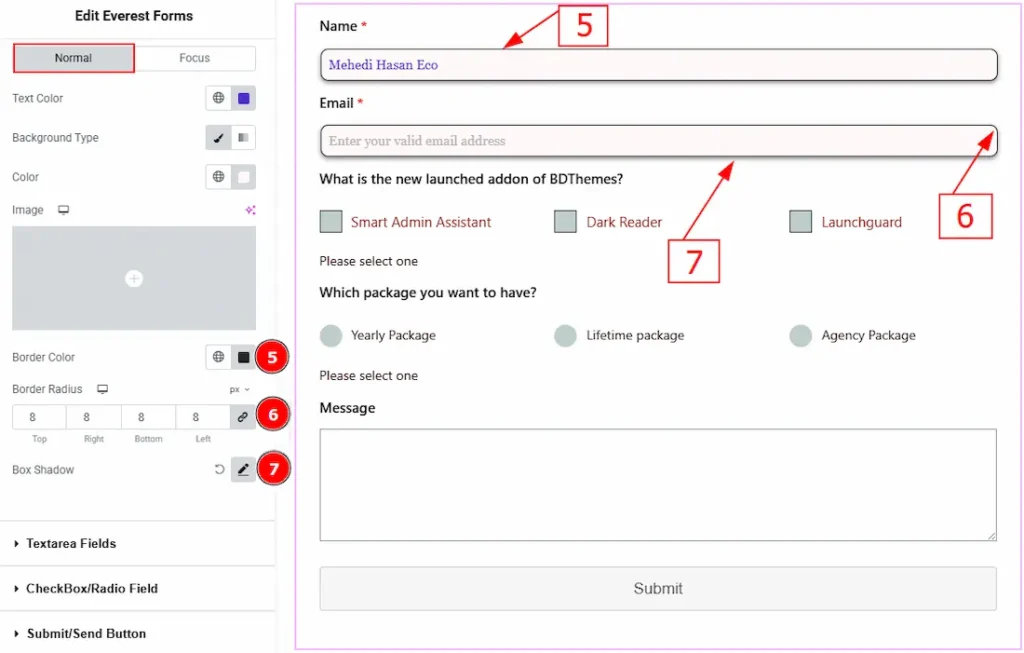 Input Fields Normal 02 - BdThemes