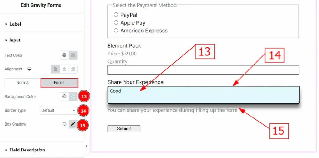 Input Focus - BdThemes