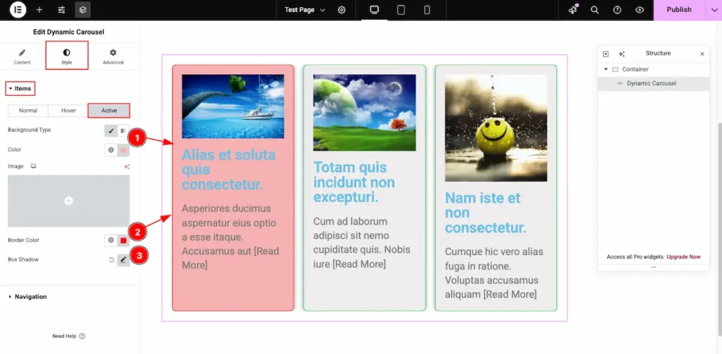 Items active - BdThemes