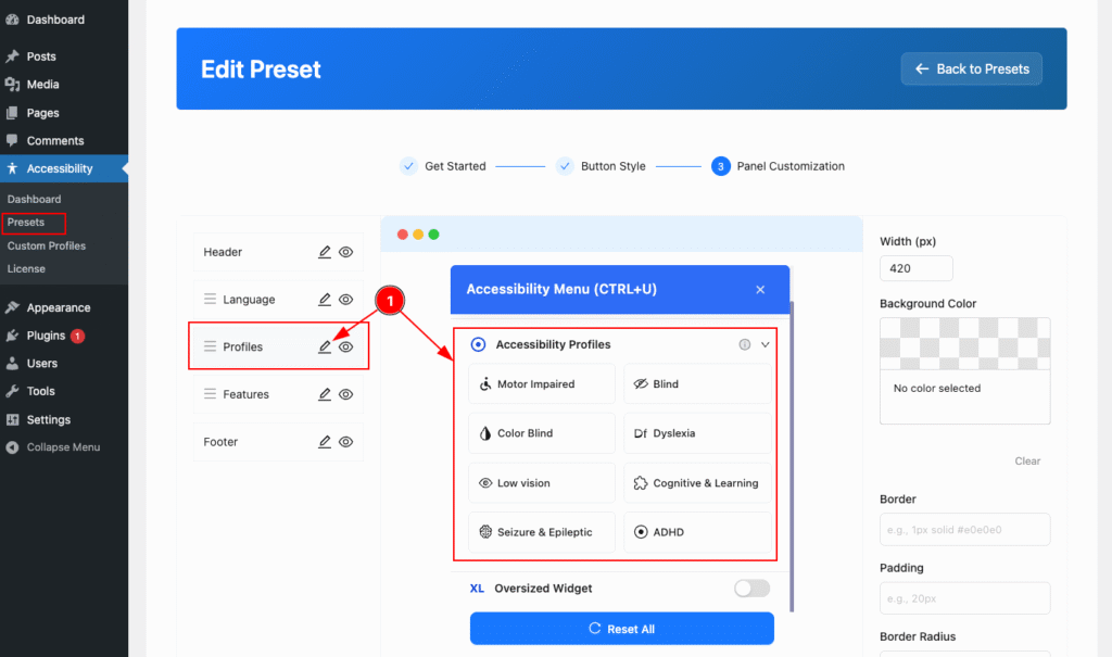 Presets profiles - BdThemes