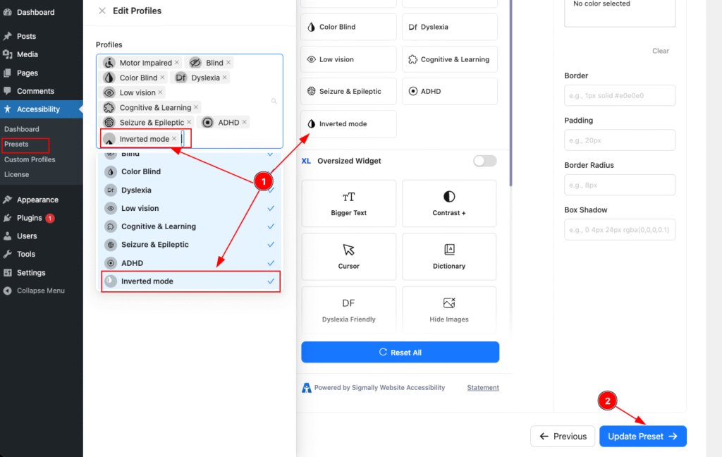 Presets profiles Update - BdThemes