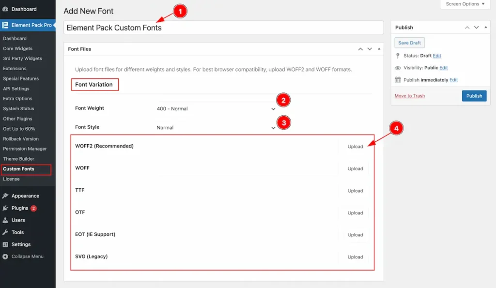 Set name and upload - BdThemes