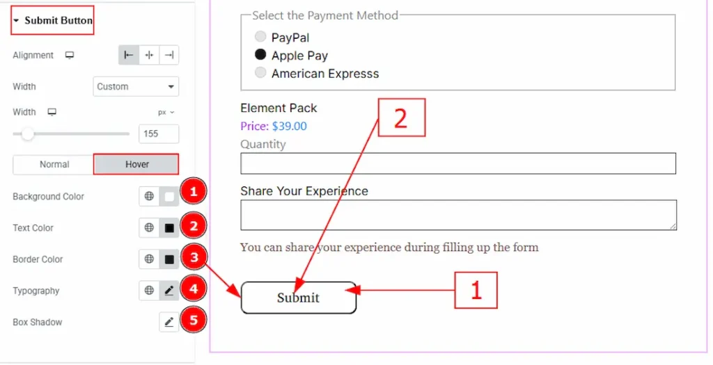 Submit Button Hover - BdThemes