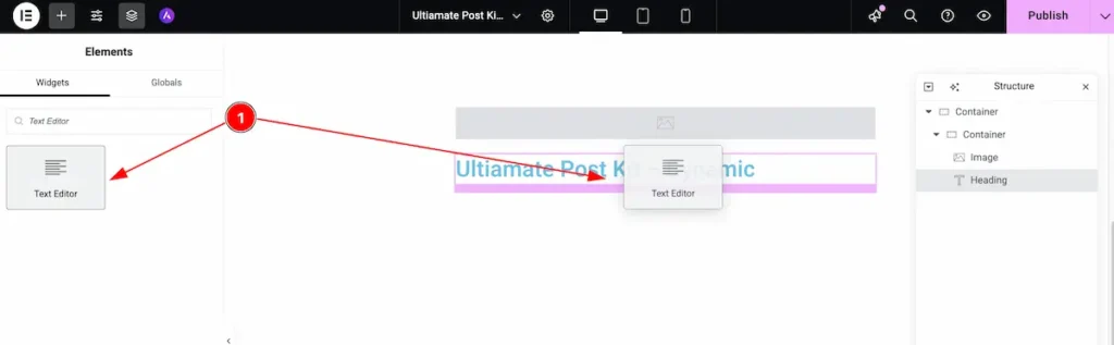 Text Editor Insert - BdThemes