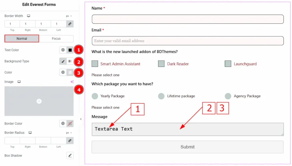 Textarea Normal 01 - BdThemes