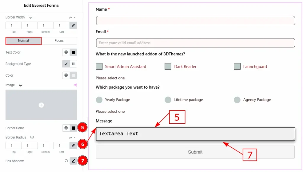 Textarea Normal 02 - BdThemes
