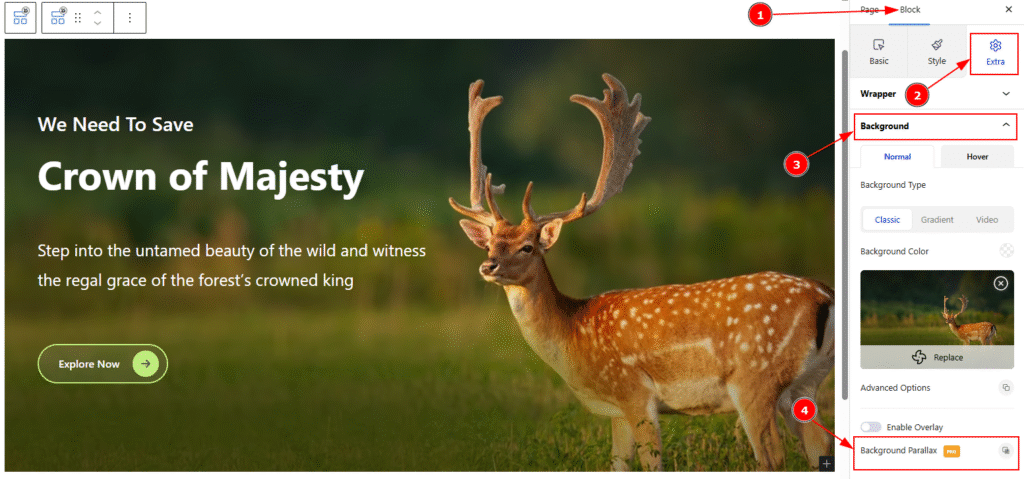 Where To Find the Background Parallax Extension