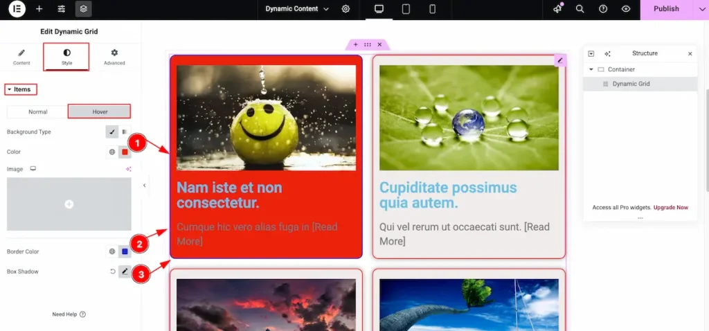 items hover - BdThemes