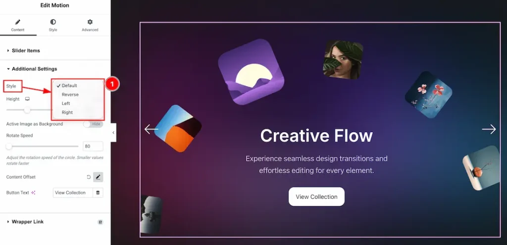 Additional Settings Section