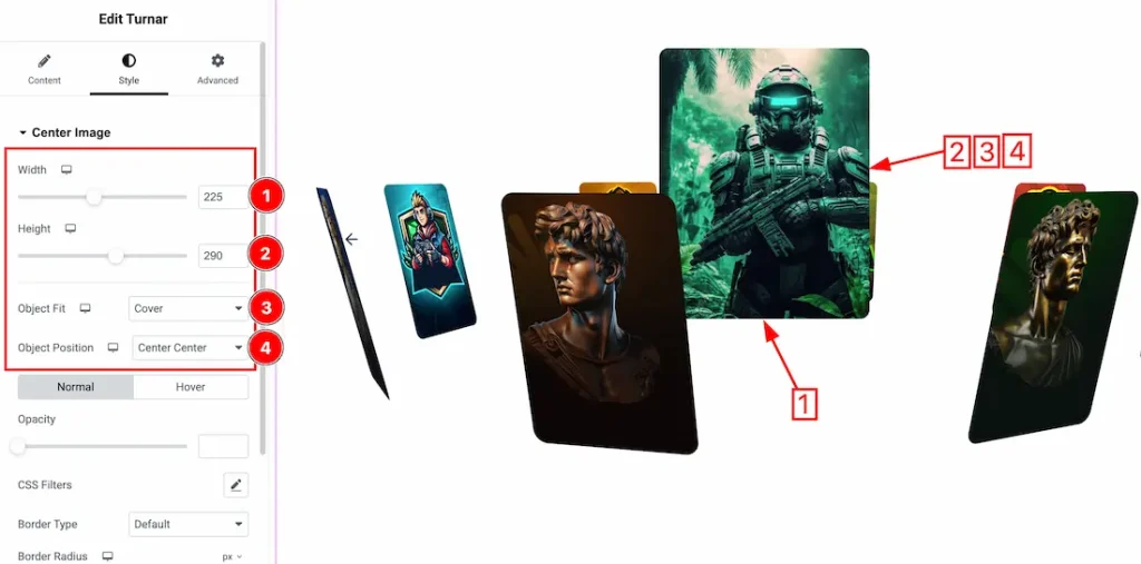 Center Image Section