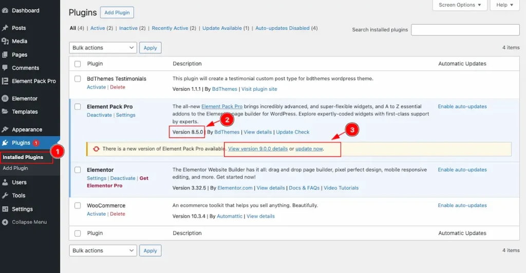 Checked installed plugin - BdThemes