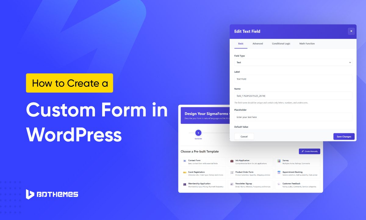 How to Create a Custom Form in WordPress